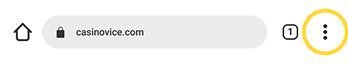 Chrome menu with Install highlighted